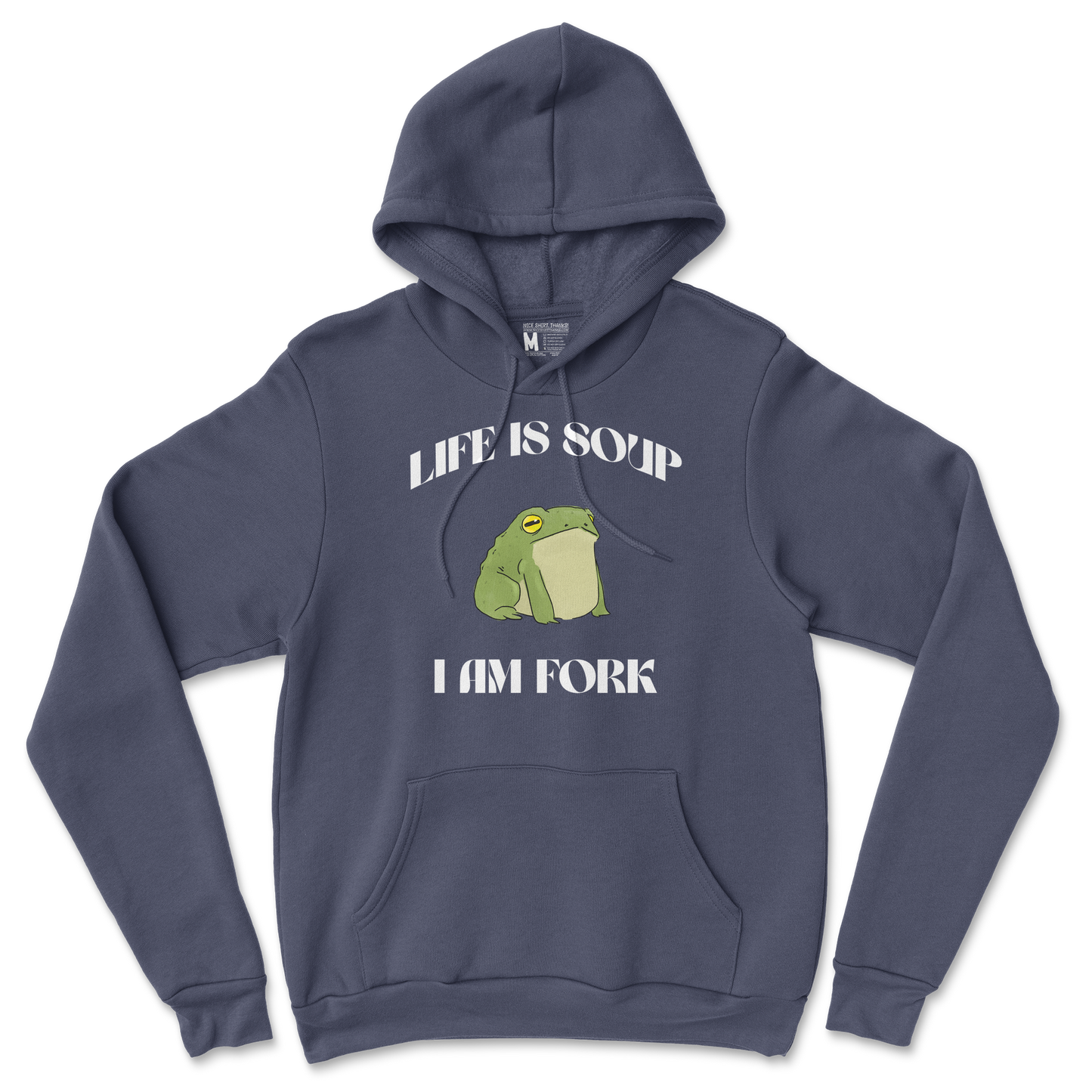 Gildan SoftStyle Hoodie I Am Fork in Navy