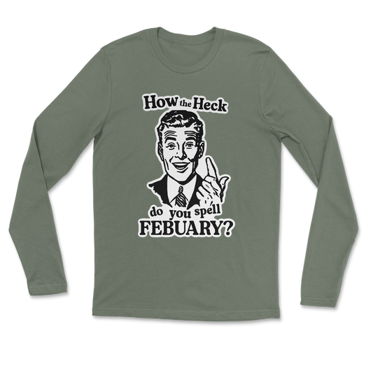 Heavy Blend Long Sleeve February in Military Green