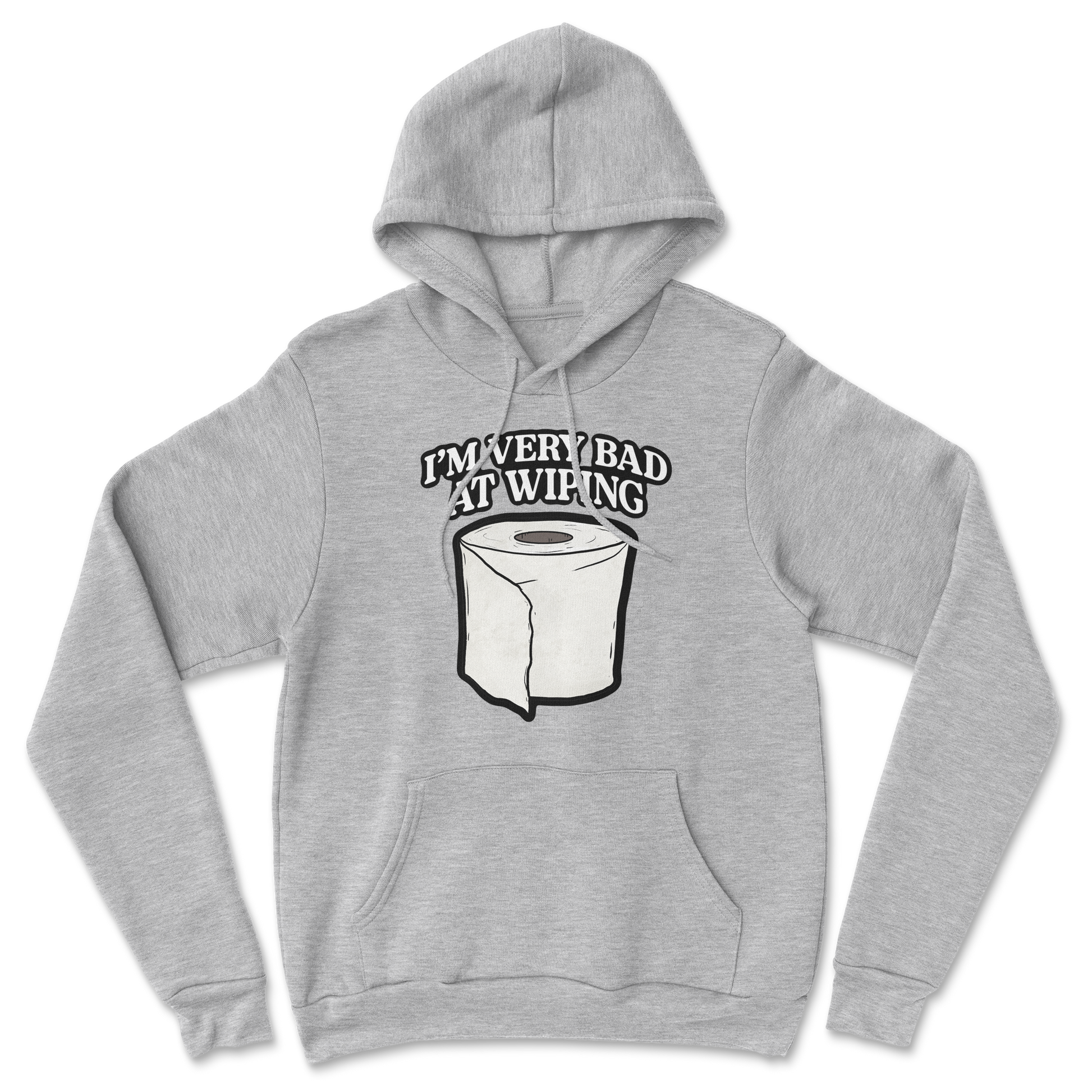 Heavy Blend Hoodie Bad Wiper in Grey Heather