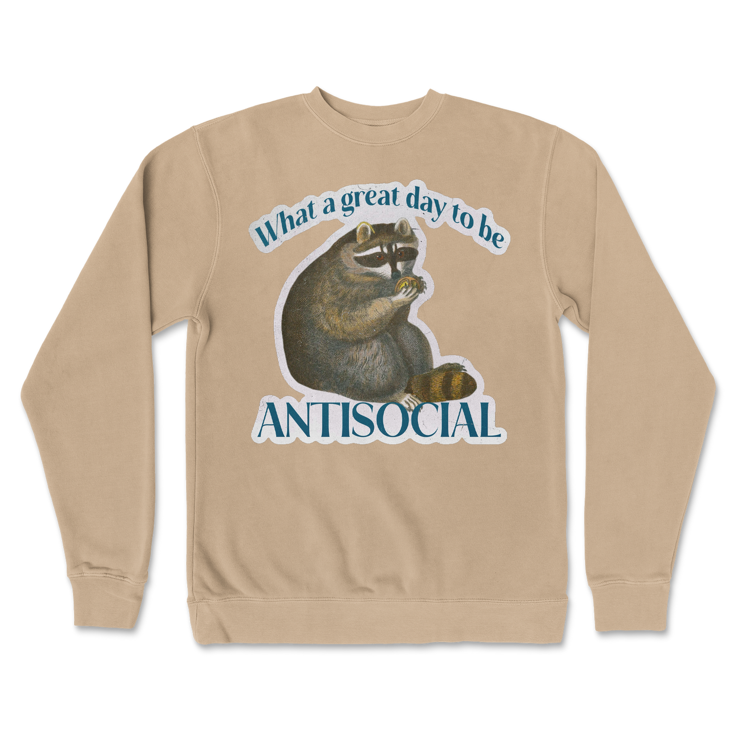 Independent Clothing Co. Crew Neck Antisocial in Sandstone