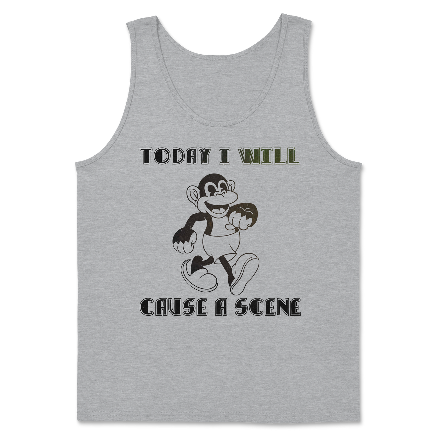The Nice Shirt Tank Top Cause A Scene in Sport-Grey
