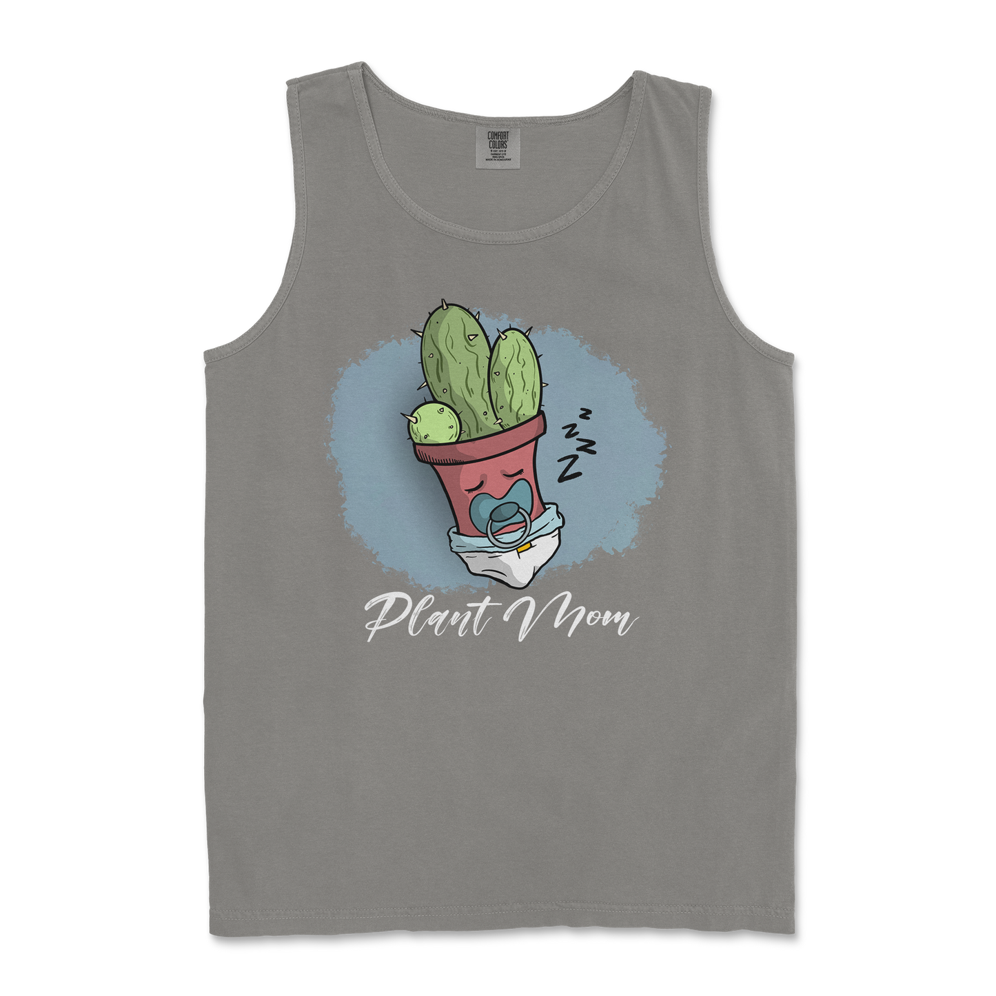 Comfort Colors Tank Top Plant Mom 2 in Grey