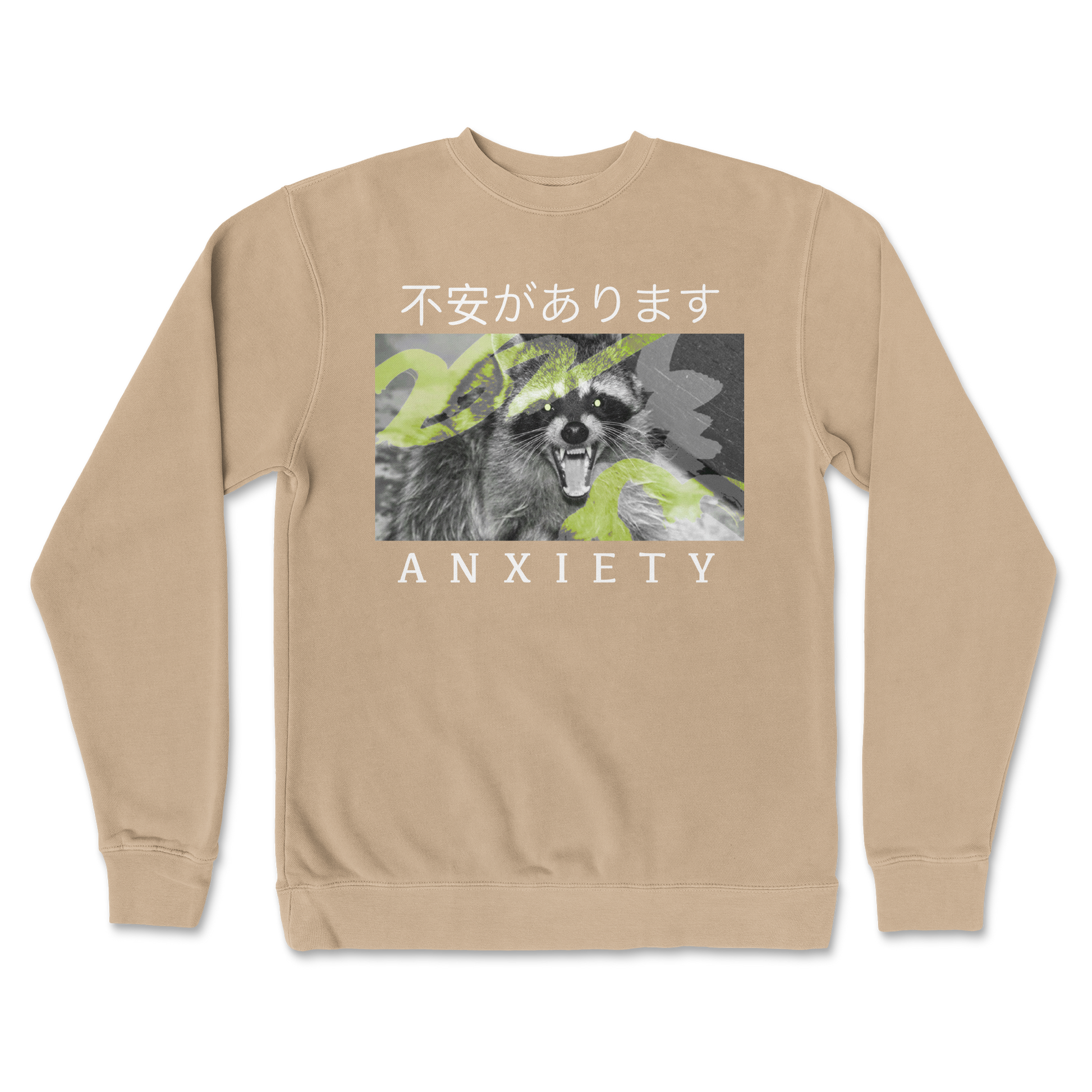 Independent Clothing Co. Crew Neck Anxiety in Sandstone