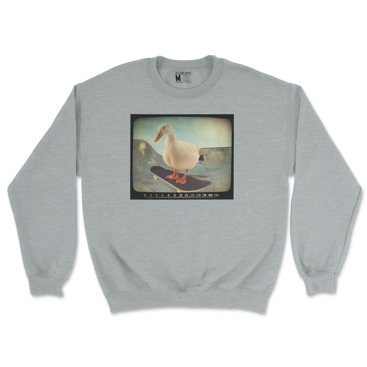 Gildan SoftStyle Crew Neck Do A Flip in Sports Grey