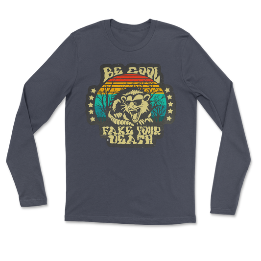 Heavy Blend Long Sleeve Fake Your Death in Navy