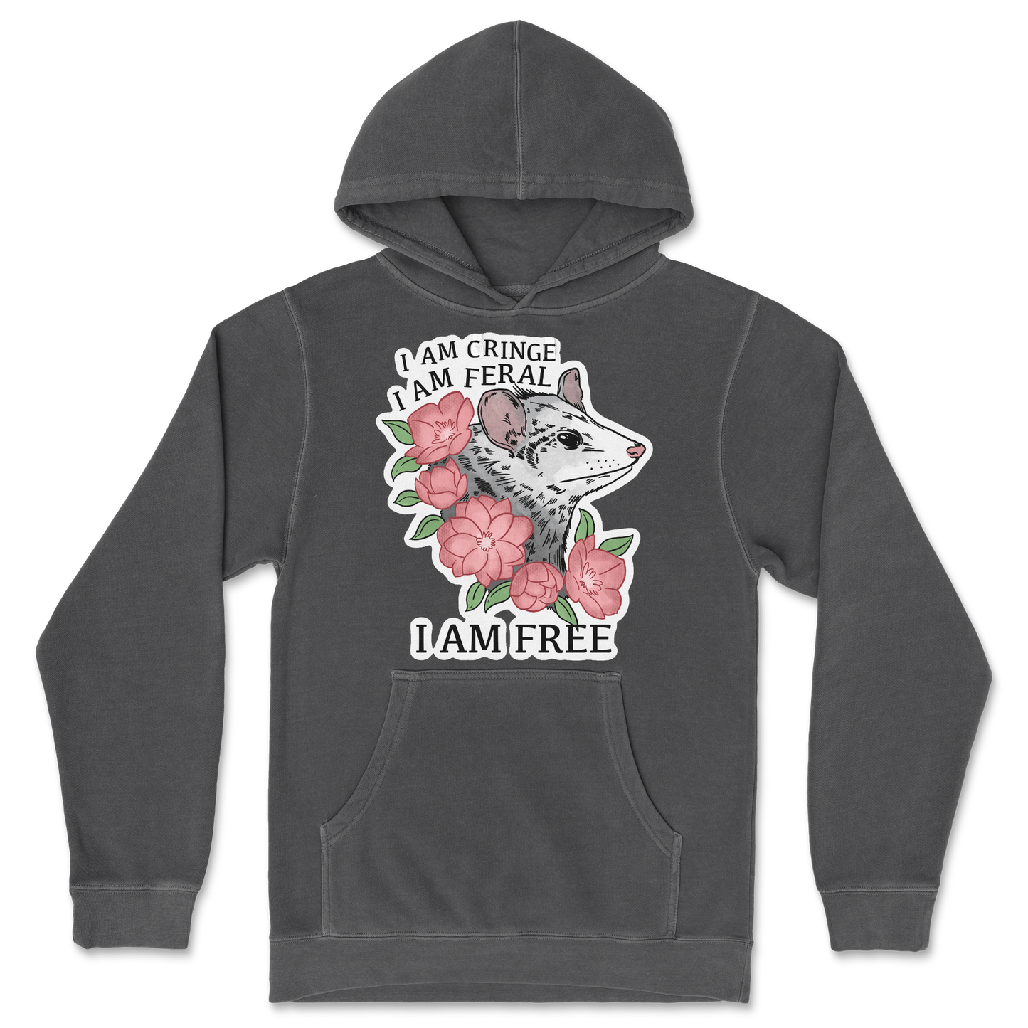 Independent Clothing Co. Hoodie I Am Cringe in Black