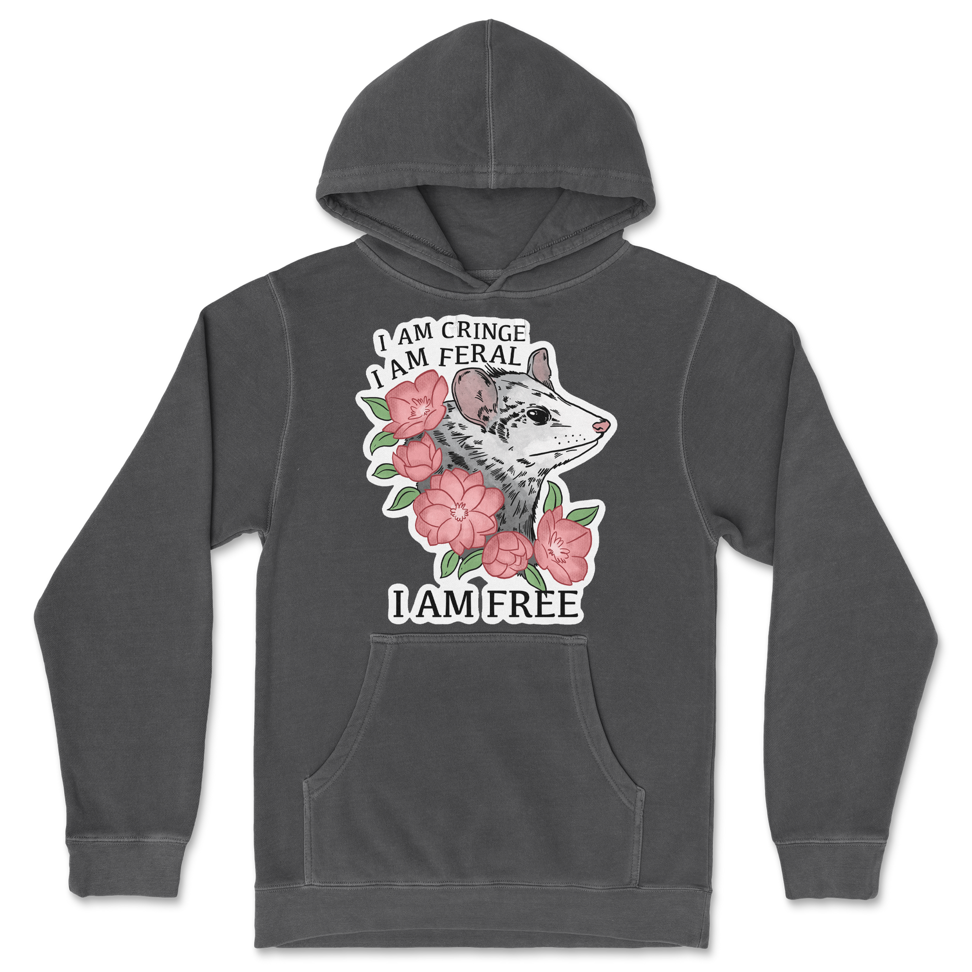 Independent Clothing Co. Hoodie I Am Cringe  in Black