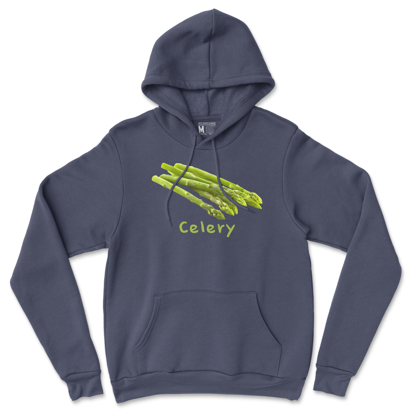 Gildan SoftStyle Hoodie Celery in Navy