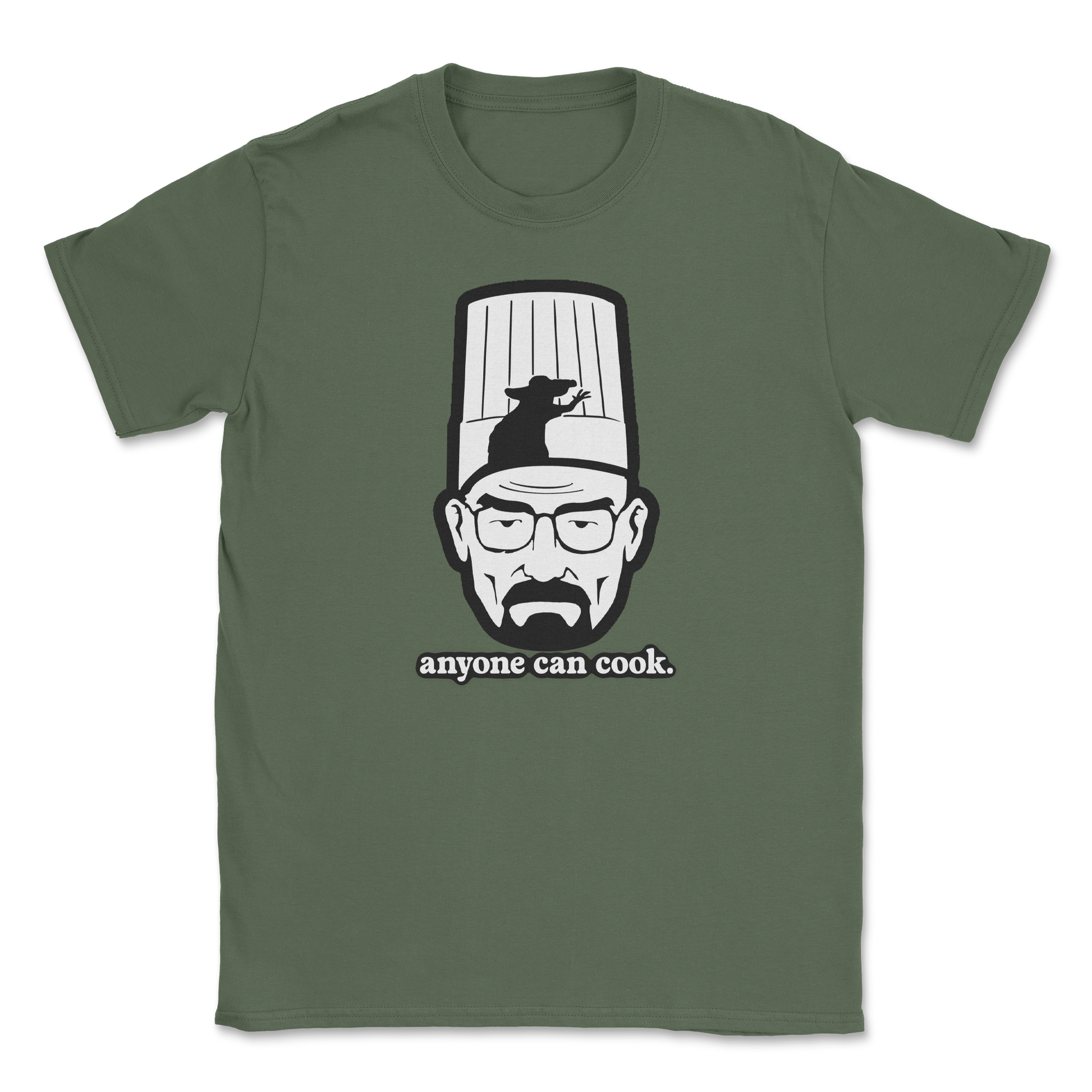 Heavy Blend T-Shirt Everyone Can Cook in Military Green