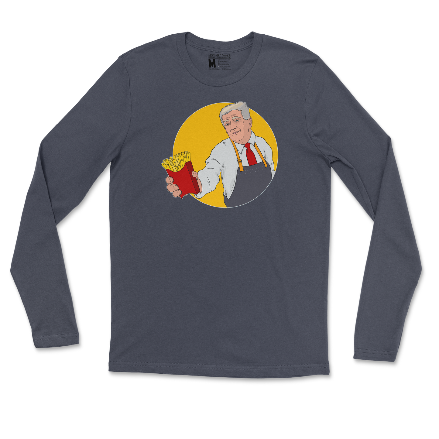 Gildan SoftStyle Long Sleeve McTrump in Navy