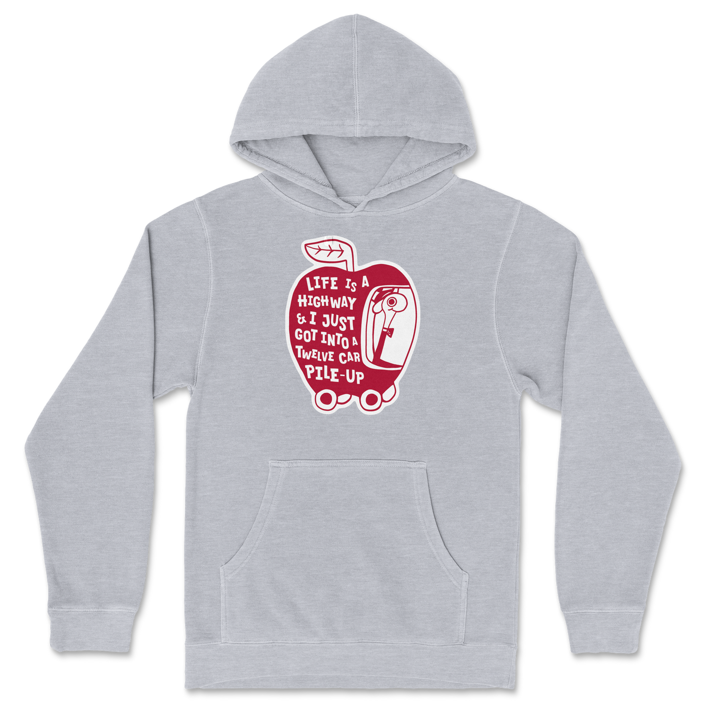 Independent Clothing Co. Hoodie Life Is A Highway in Grey-Heather