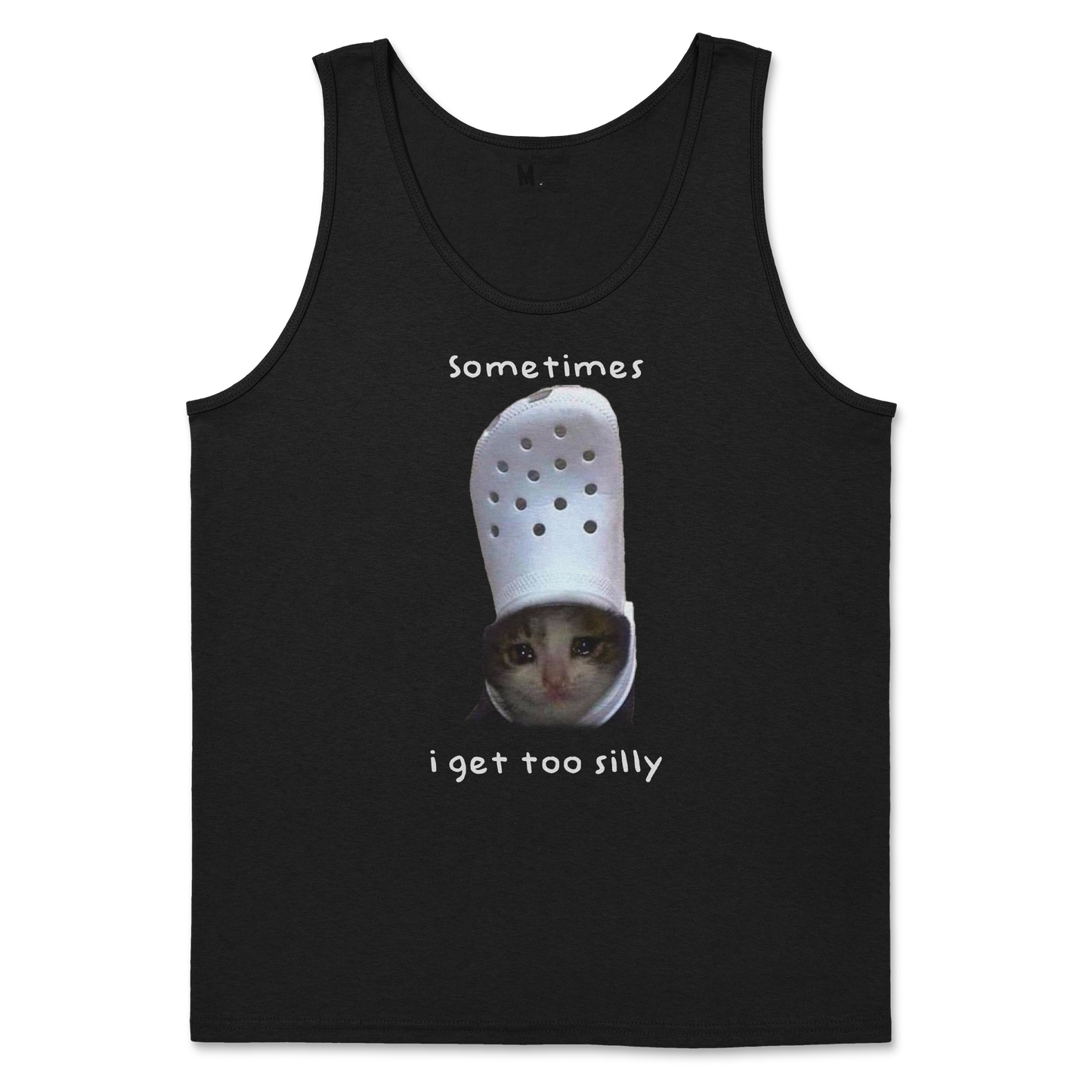 Gildan SoftStyle Tank Top Got Too Silly in Black