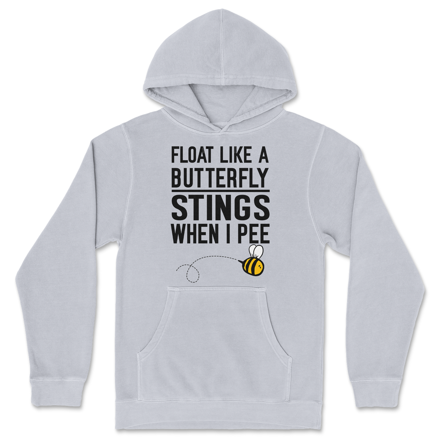 Independent Clothing Co. Hoodie Stings When I Pee in GreyHeather