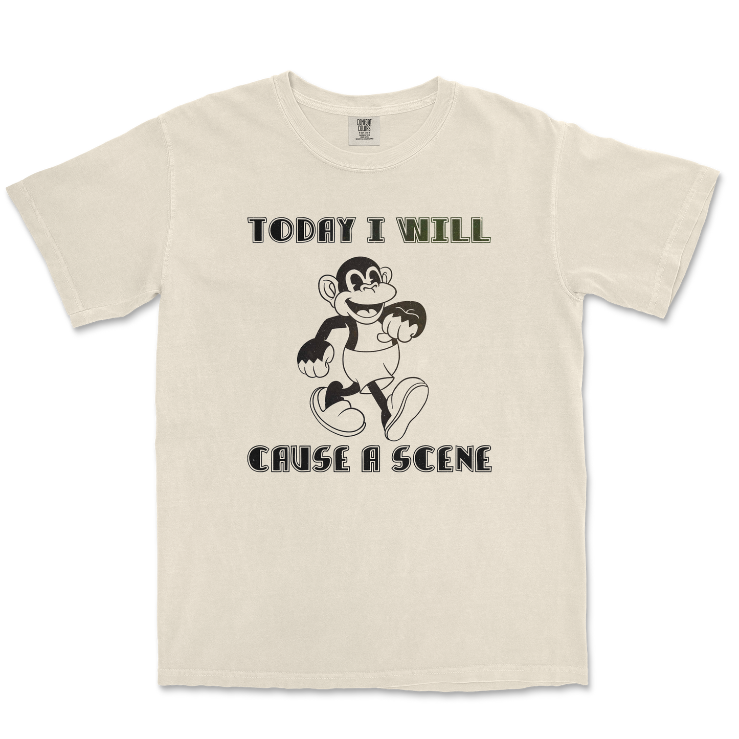 Comfort Colors T-Shirt Cause A Scene in Ivory