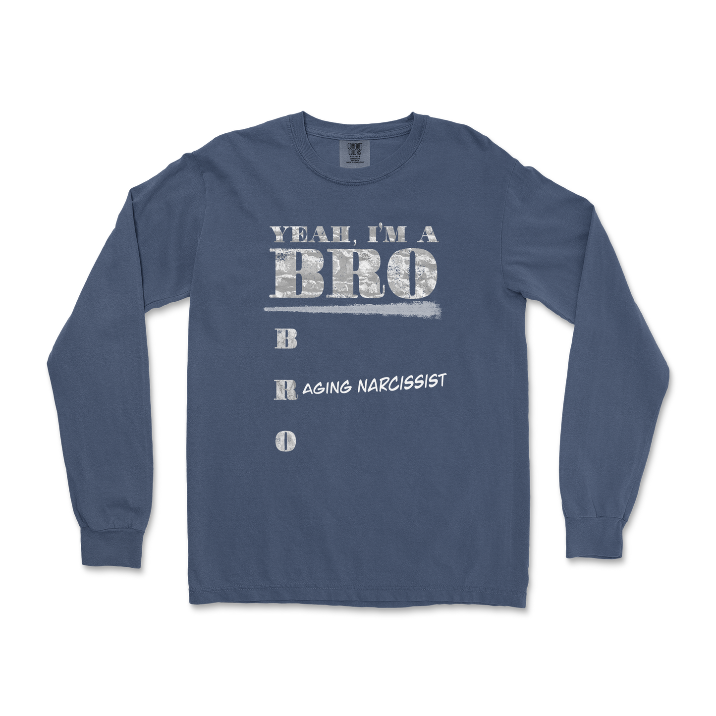 Comfort Colors Long Sleeve Im Your Bro in Midnight