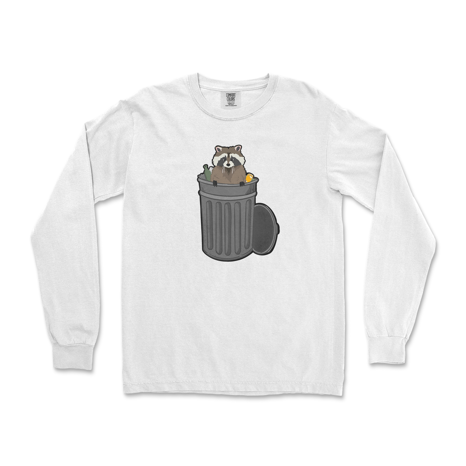 Comfort Colors Long Sleeve Trash Panda Enthusiast in White