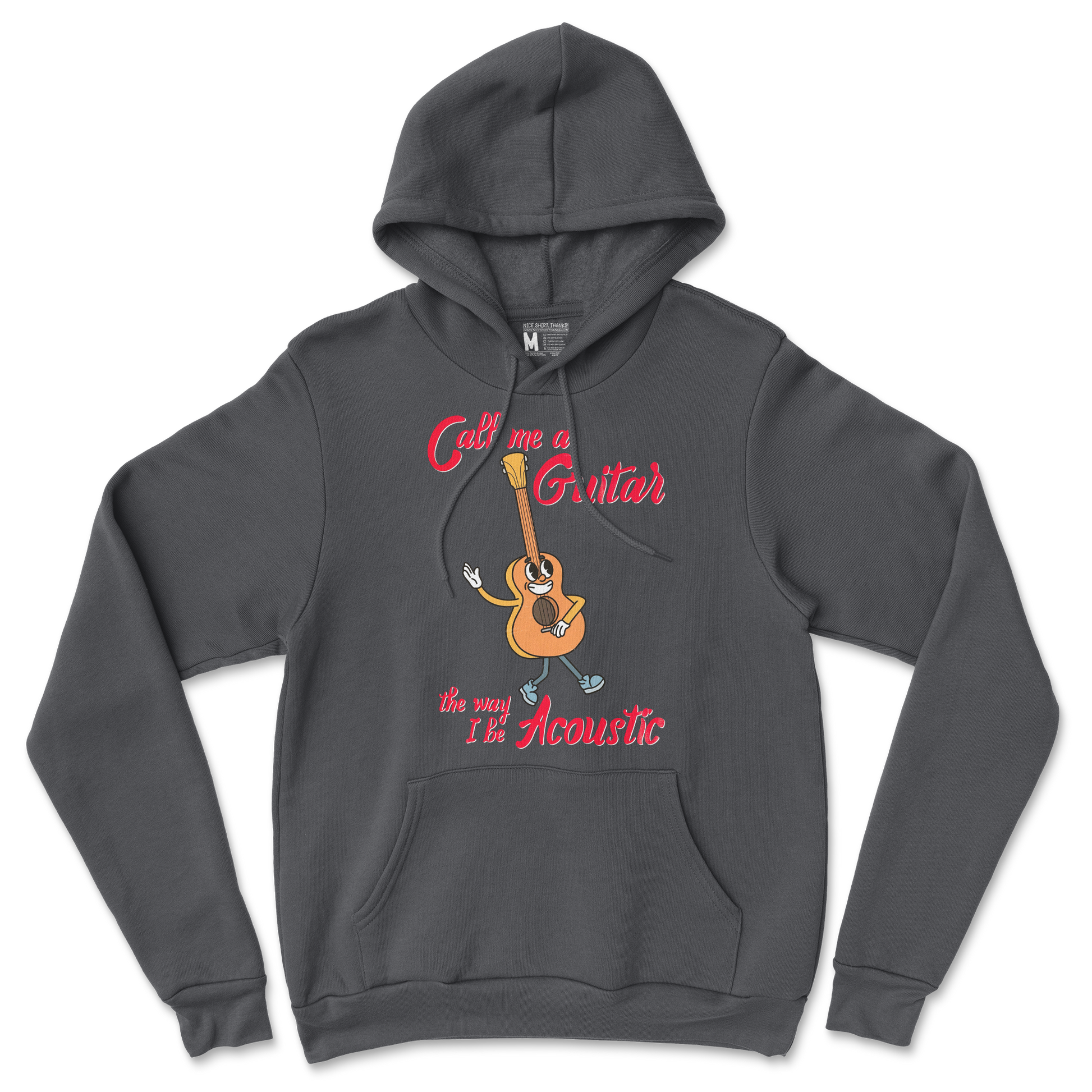 Gildan SoftStyle Hoodie I Do Be Acoustic  in Black