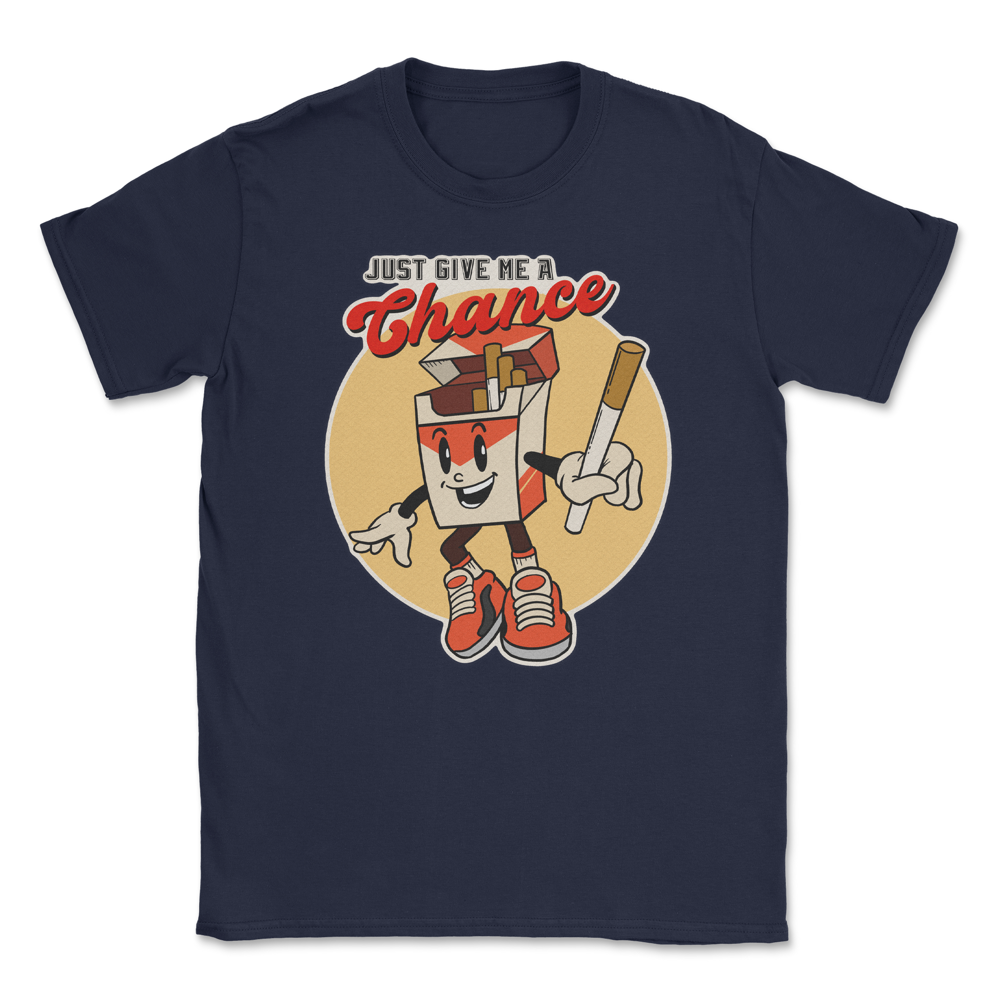 Heavy Blend T-Shirt Vintage Cigarette in Navy