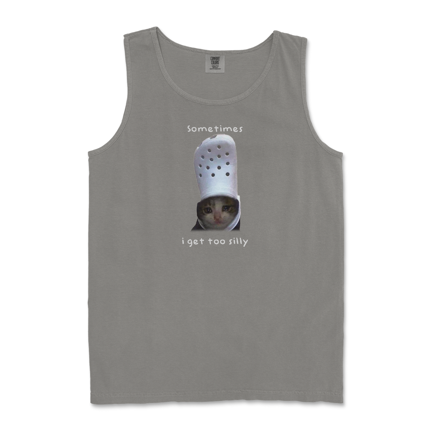 Comfort Colors Tank Top Got Too Silly in Grey