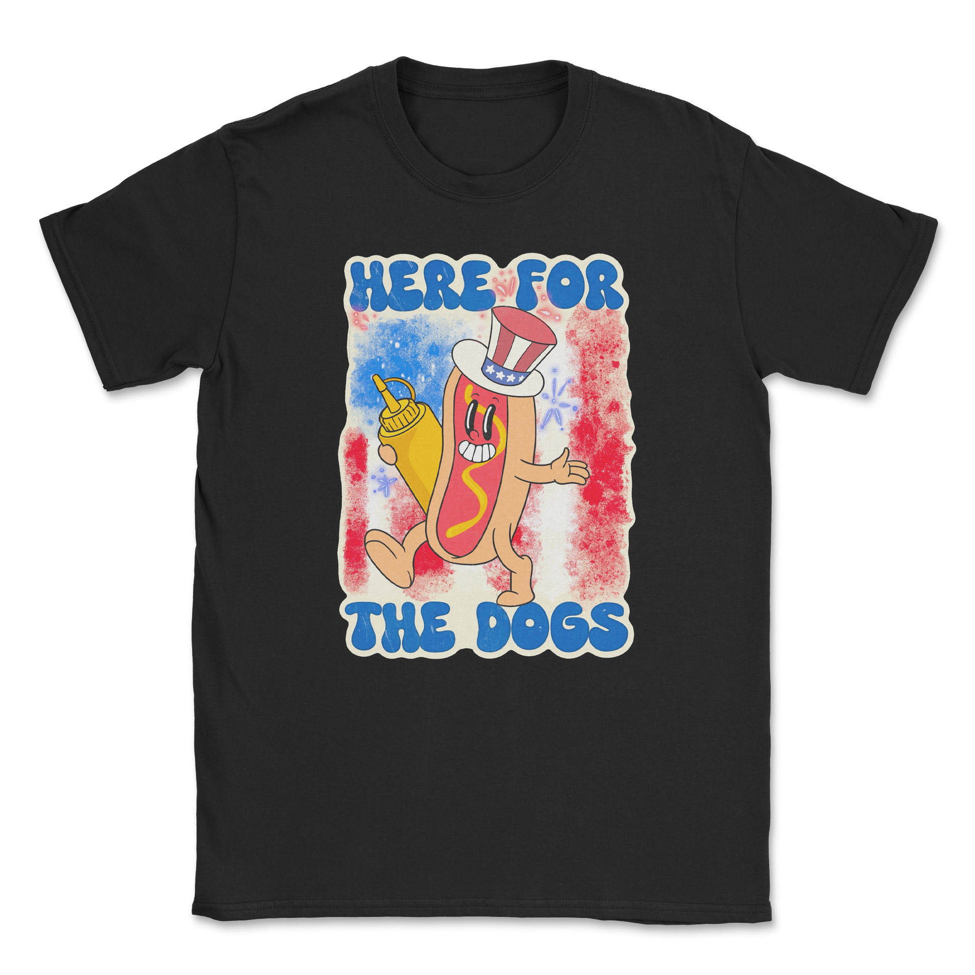 Heavy Blend T-Shirt Hot Dog in Black