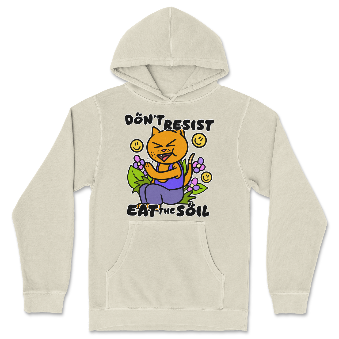 Independent Clothing Co. Hoodie Eat The Soil in Ivory