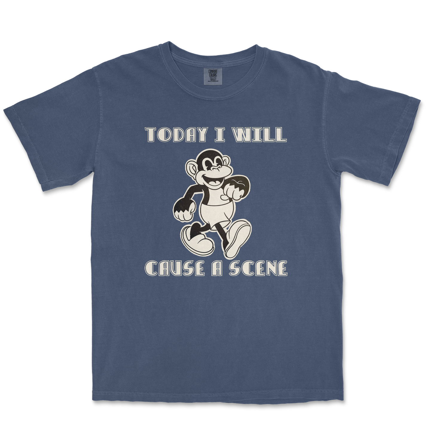 Comfort Colors T-Shirt Cause A Scene in Midnight