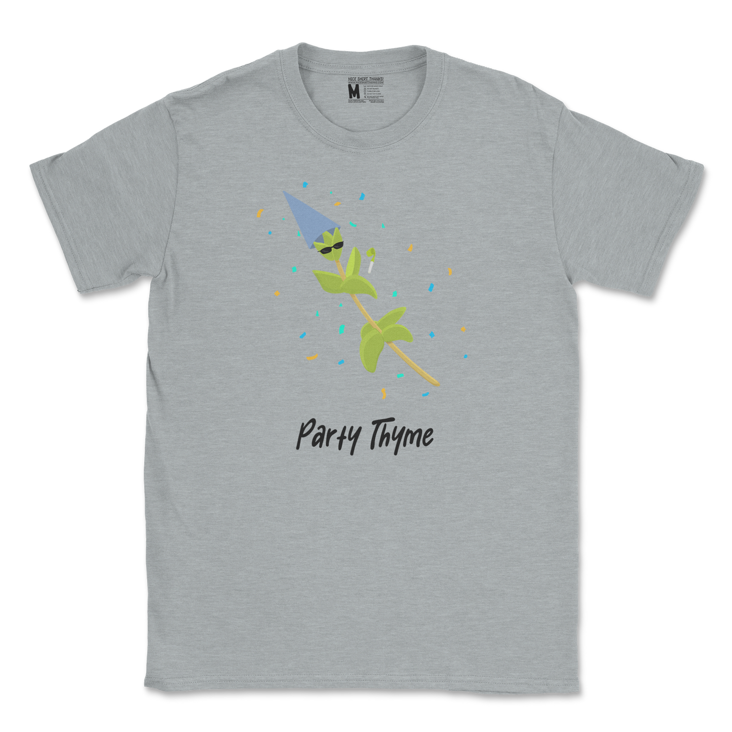 Gildan SoftStyle T-Shirt Party Thyme in Sports Grey