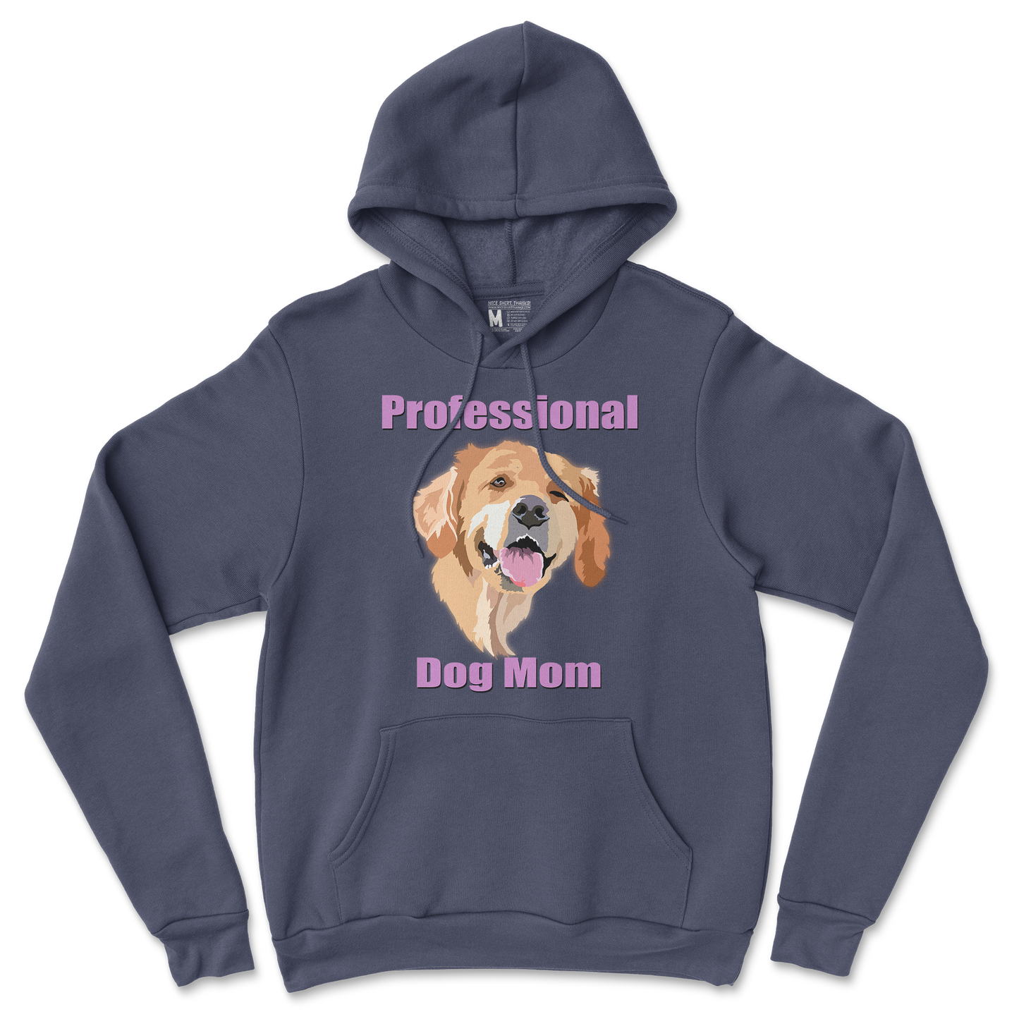 Gildan SoftStyle Hoodie Dog Mom in Navy