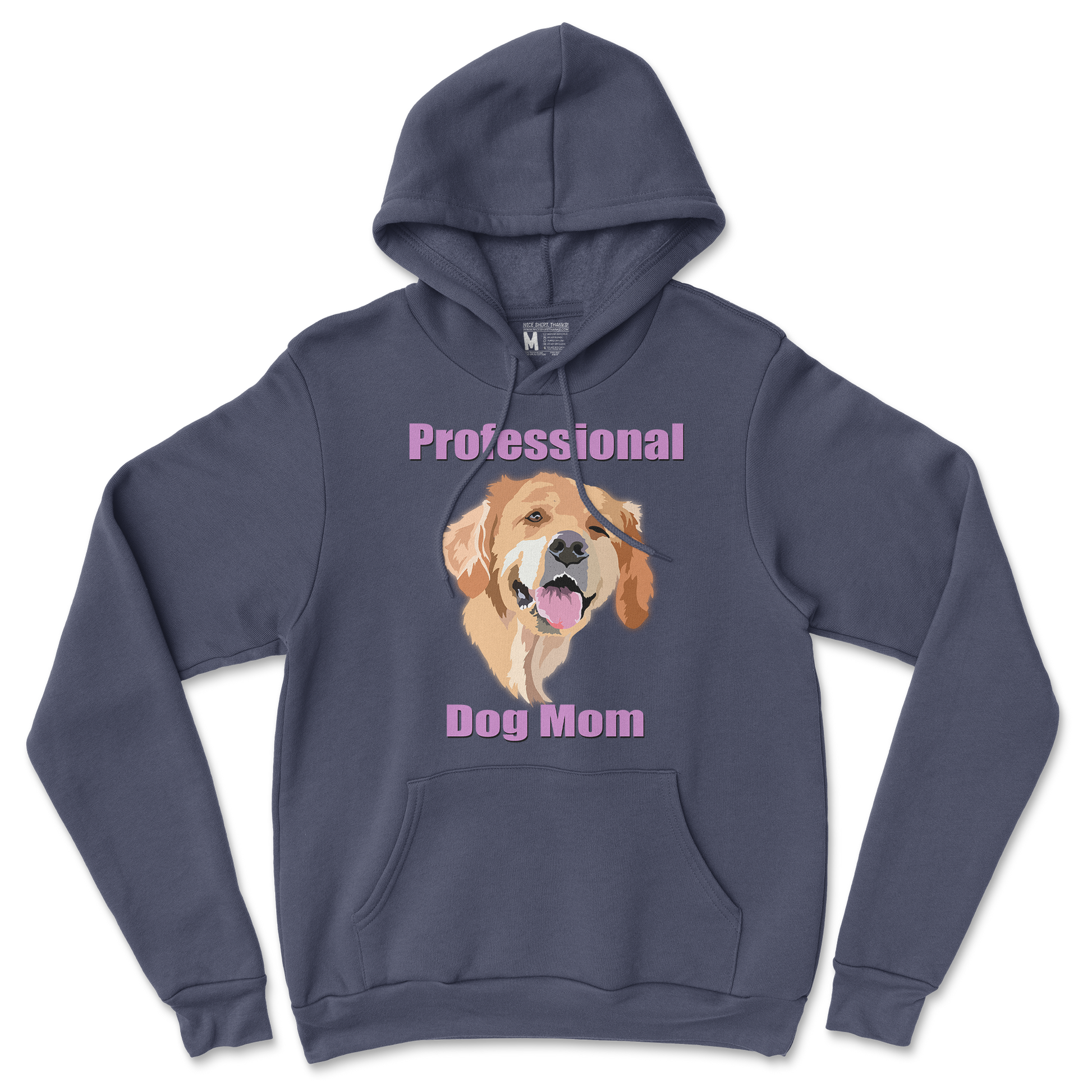 Gildan SoftStyle Hoodie Dog Mom in Navy