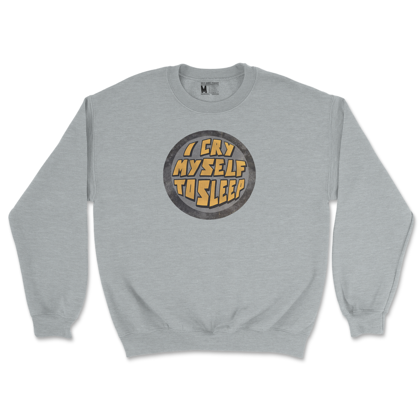 Gildan SoftStyle Crew Neck Im Ok in Sports Grey