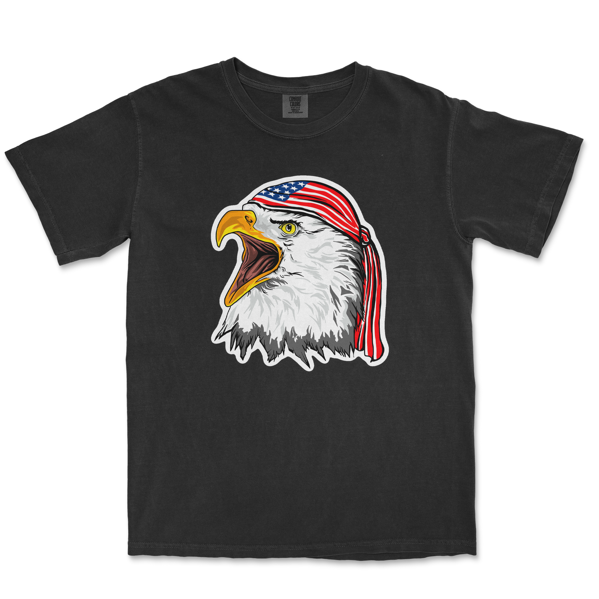 Comfort Colors T-Shirt Freedom Eagle in Black
