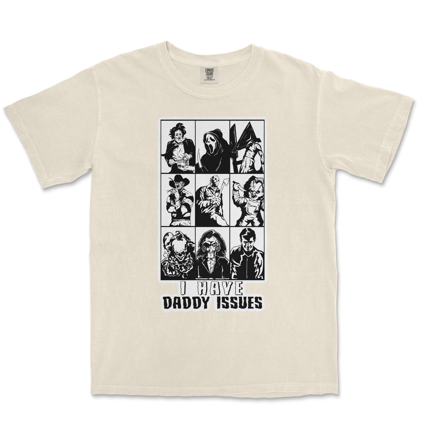 Comfort Colors T-Shirt Daddy Issues in Ivory