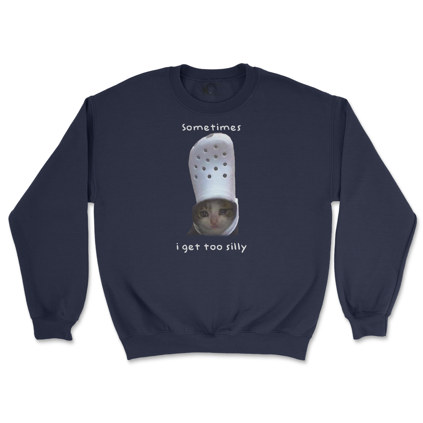 Gildan SoftStyle Crew Neck Got Too Silly in Navy
