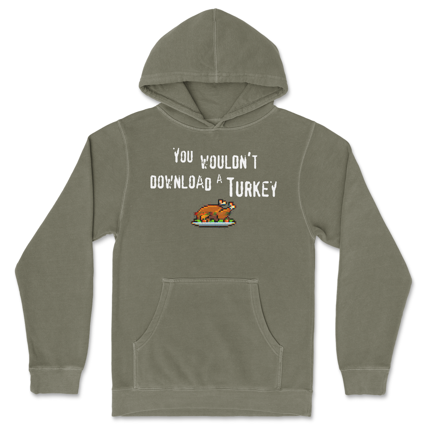 Independent Clothing Co. Hoodie Downloadable Turkey  in Olive