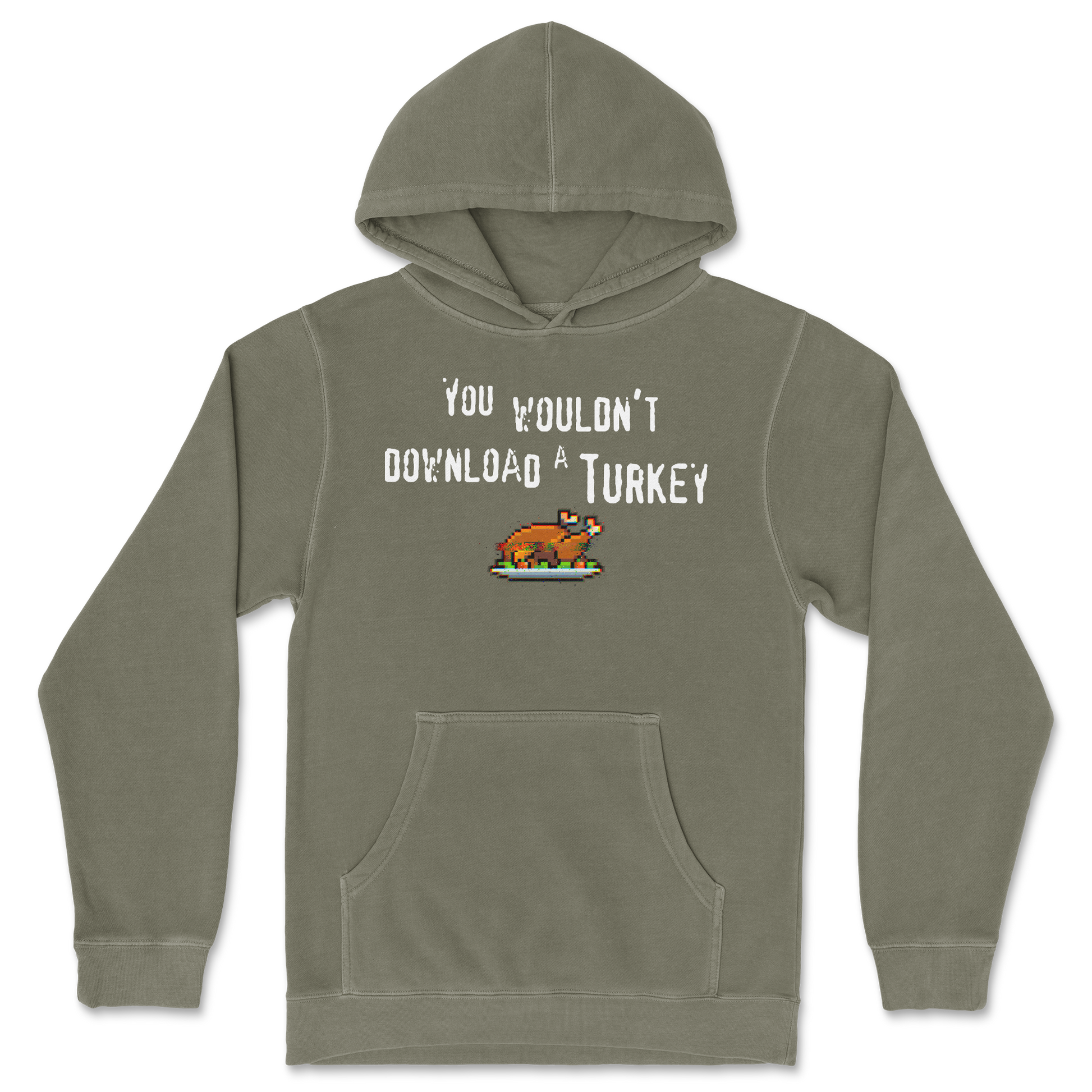 Independent Clothing Co. Hoodie Downloadable Turkey  in Olive