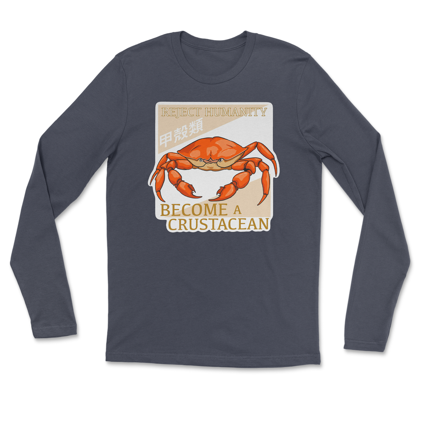 Heavy Blend Long Sleeve Embrace the Crab in Navy