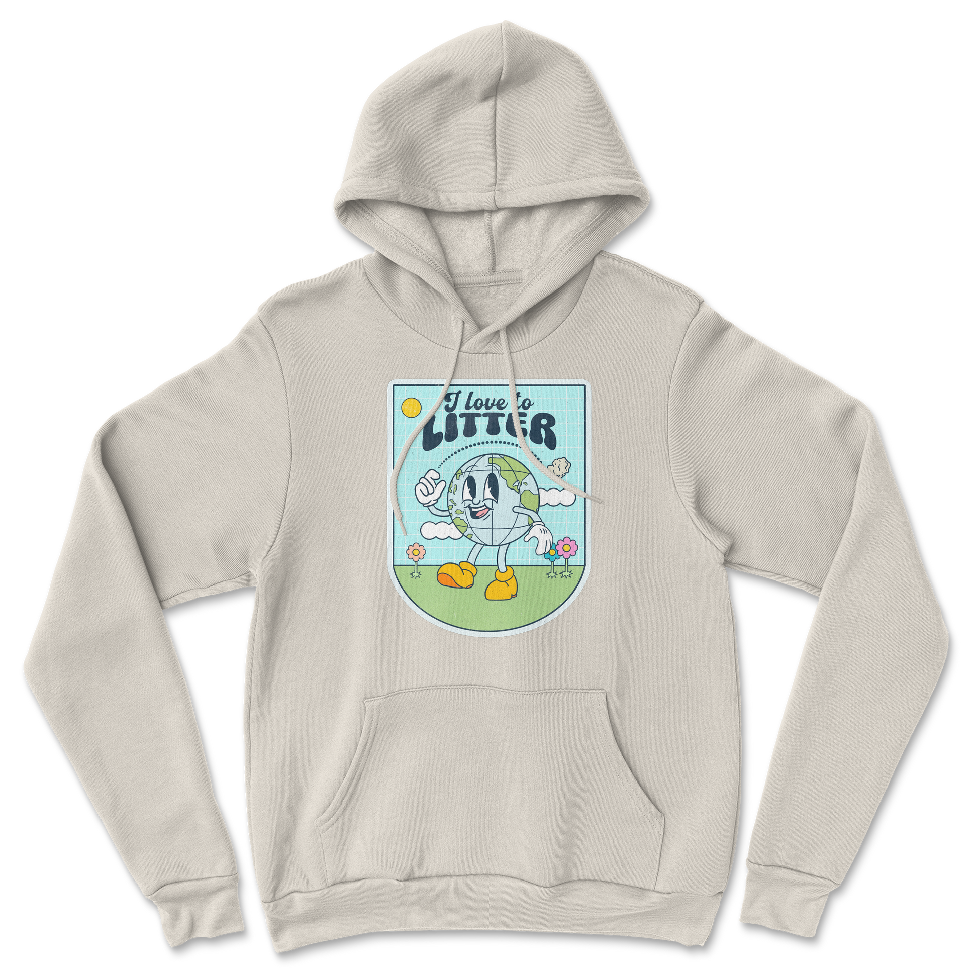 Heavy Blend Hoodie Earth Day in Sand