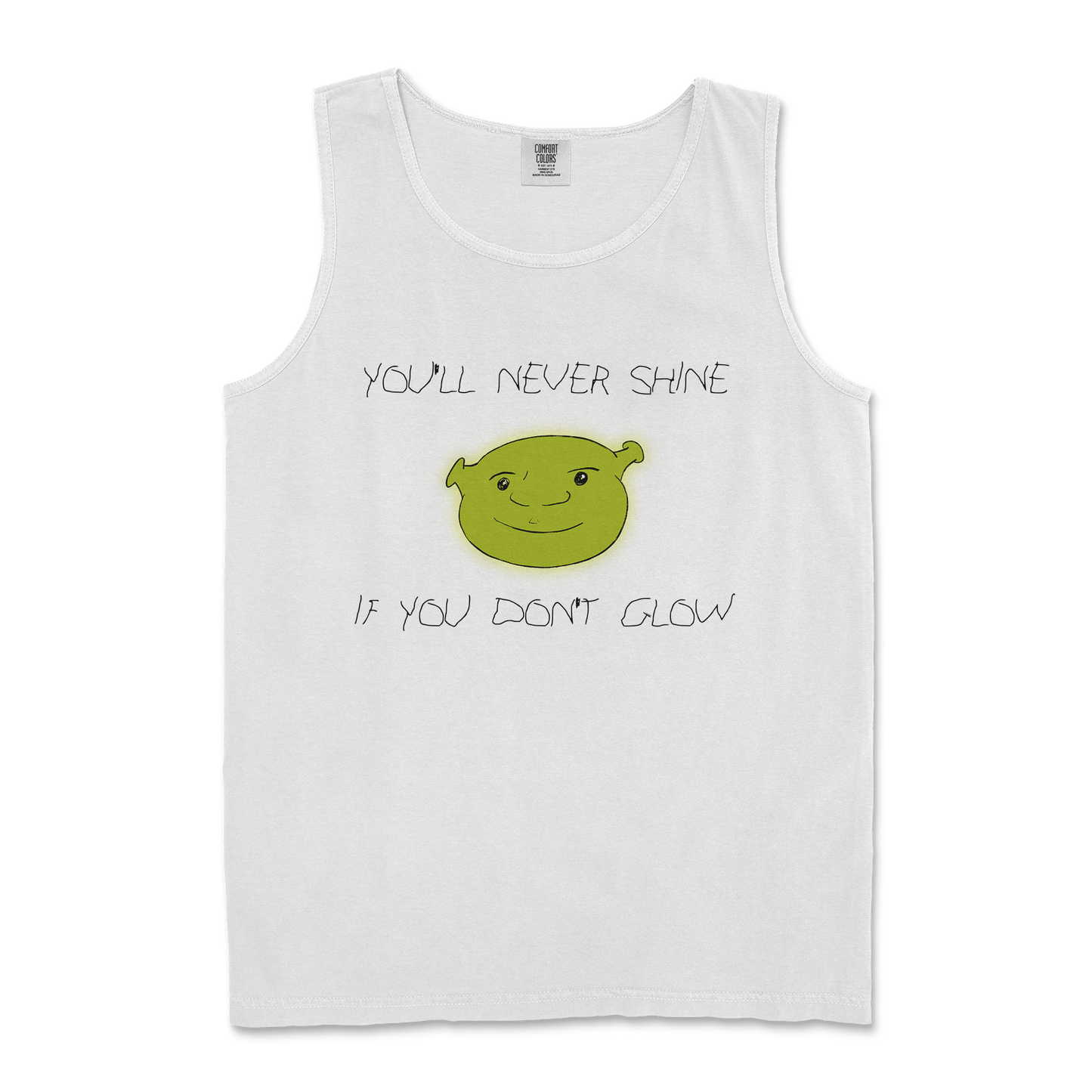 Comfort Colors Tank Top Shrekc in White