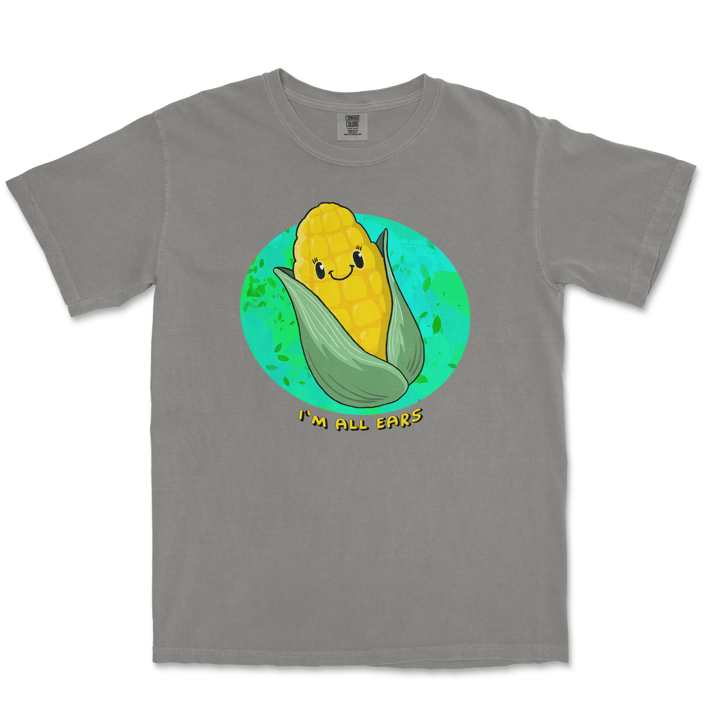 Comfort Colors T-Shirt Mmm Corn in Grey