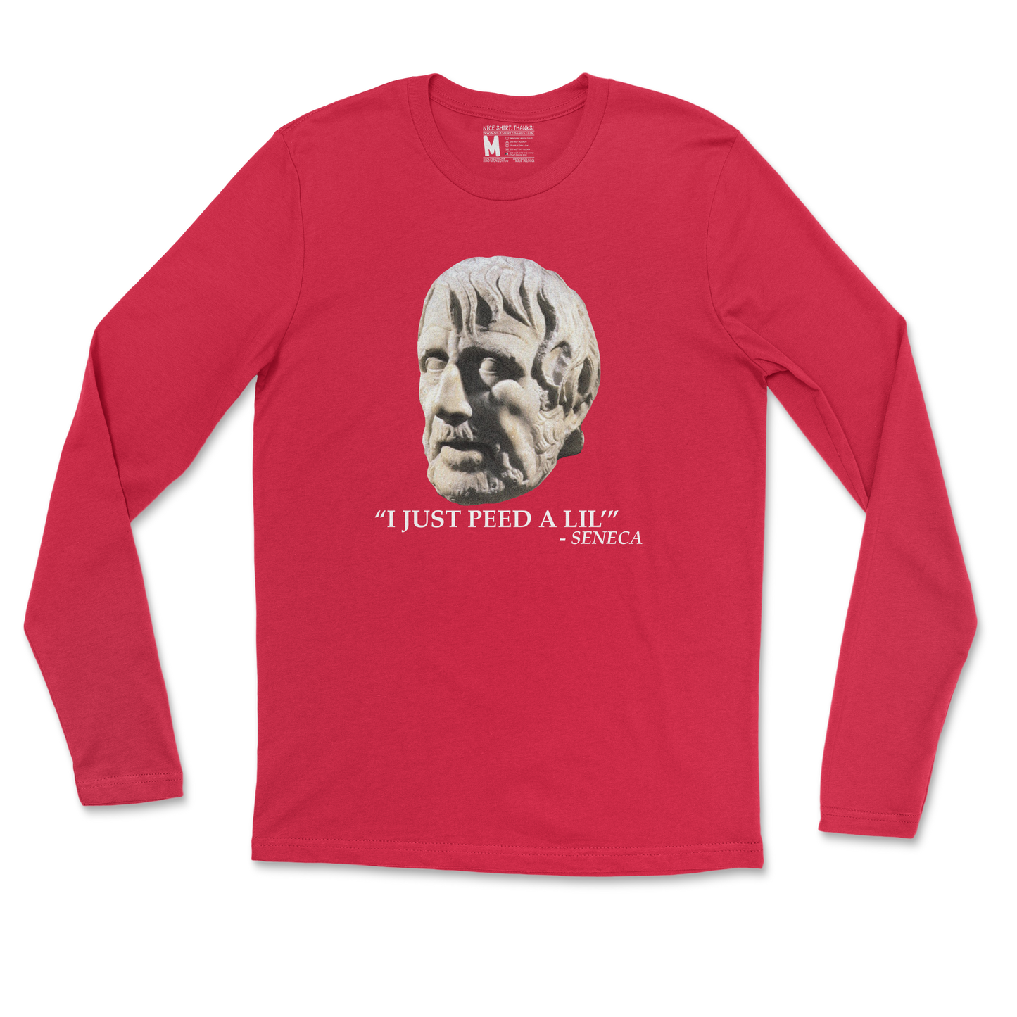 Gildan SoftStyle Long Sleeve Seneca Pee in Red