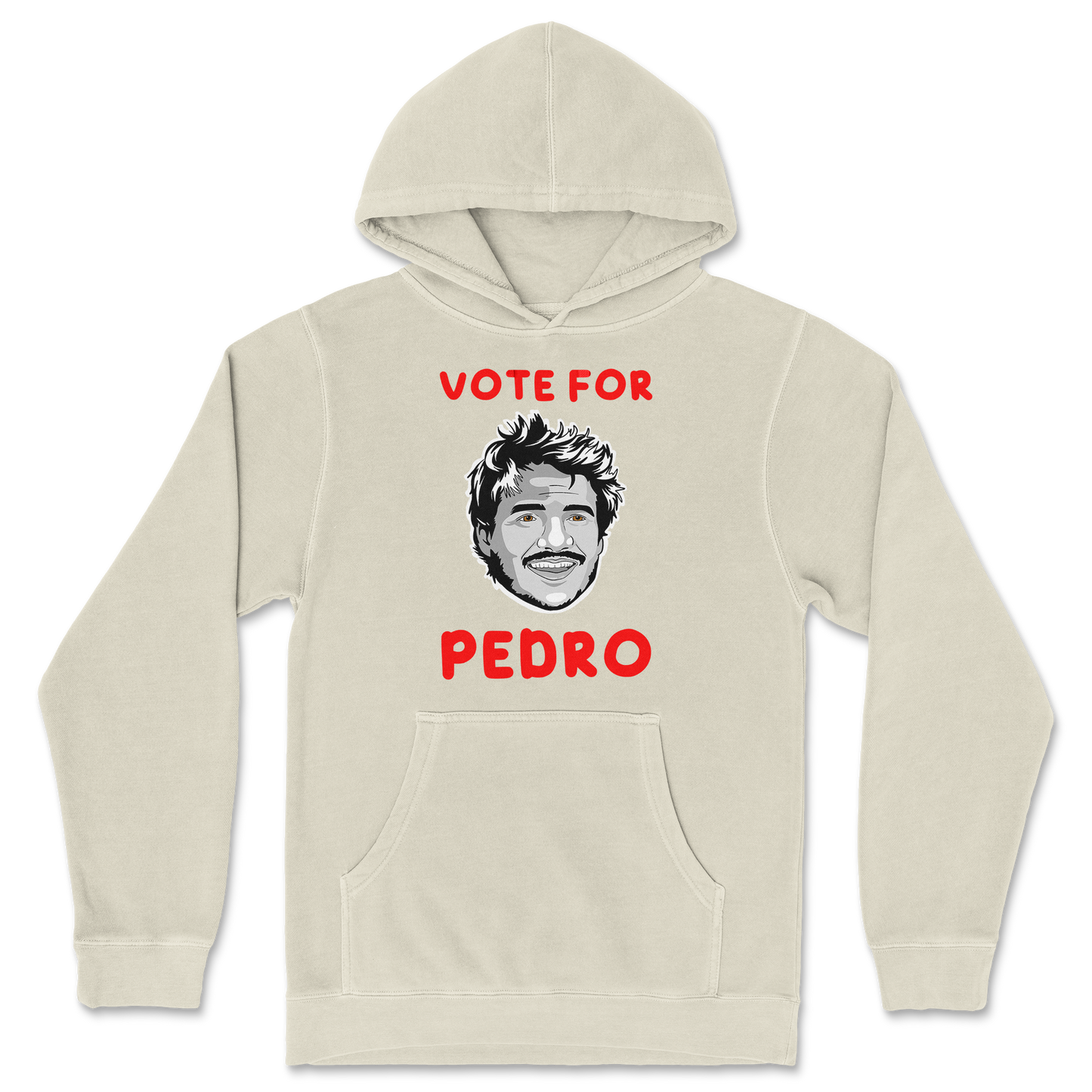 Independent Clothing Co. Hoodie Vote For Pedro in Ivory