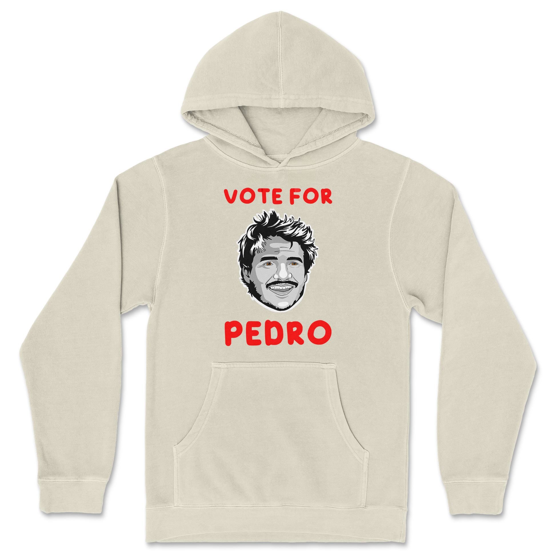 Independent Clothing Co. Hoodie Vote For Pedro in Ivory