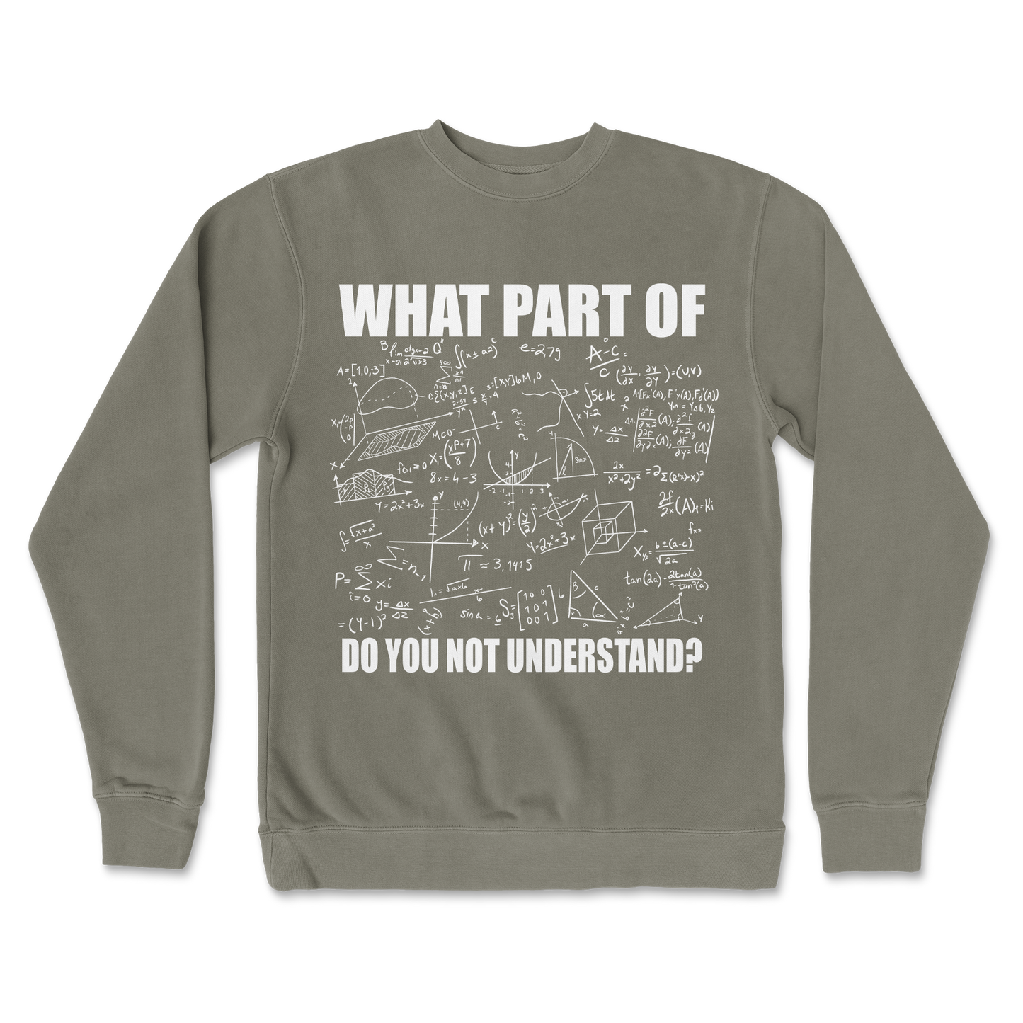 Independent Clothing Co. Crew Neck Math Problem  in Army
