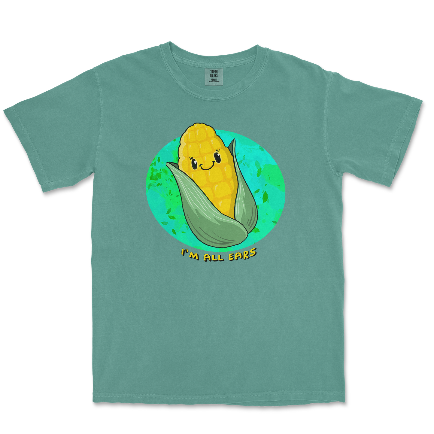 Comfort Colors T-Shirt Mmm Corn in LightGreen