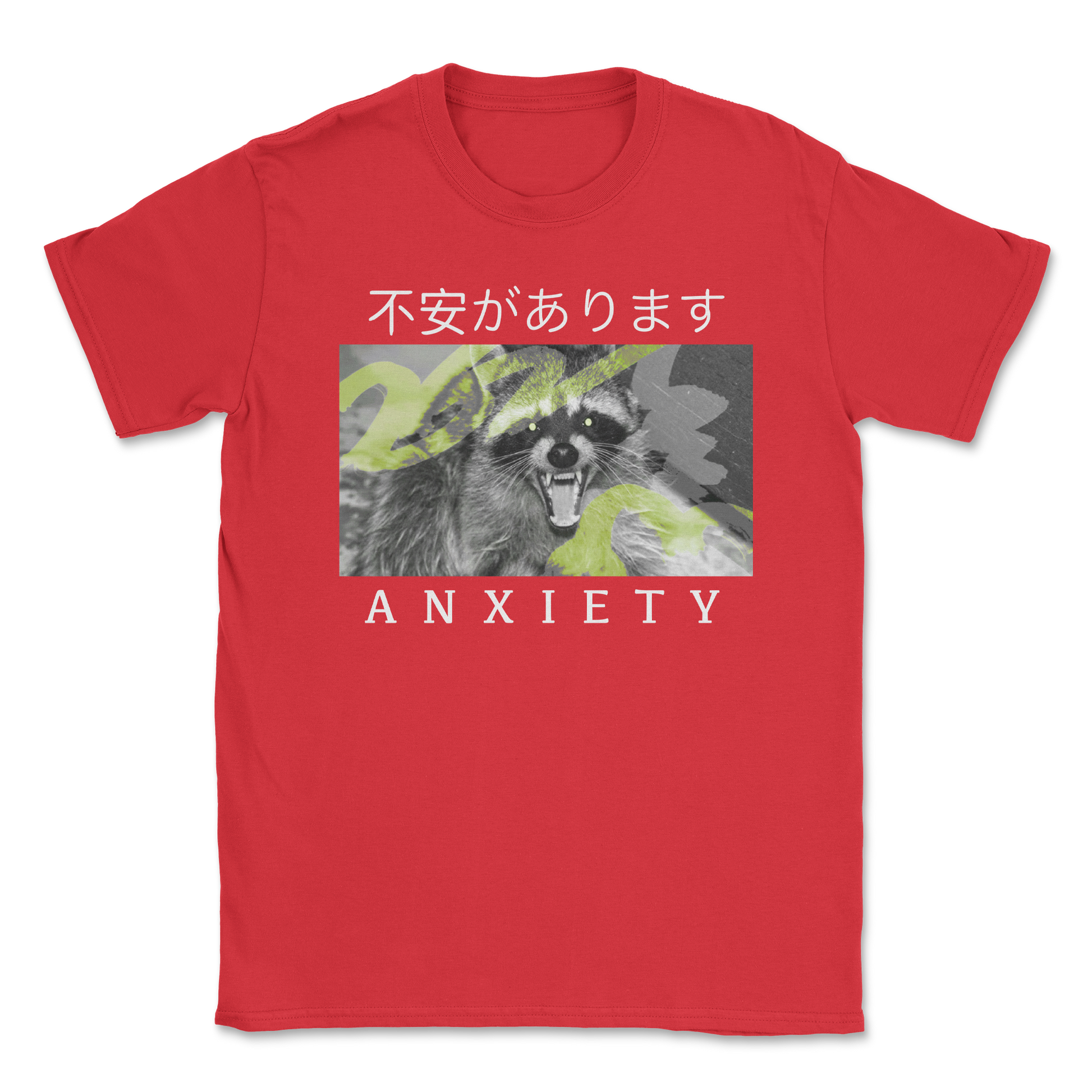 Heavy Blend T-Shirt Anxiety in Red