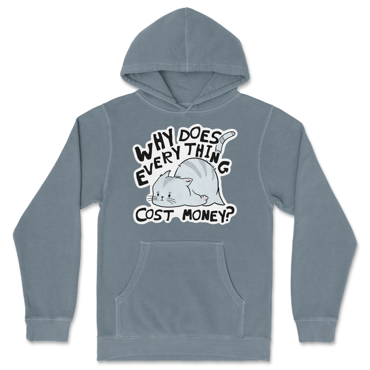 Independent Clothing Co. Hoodie Broke Cat in Blue Magic