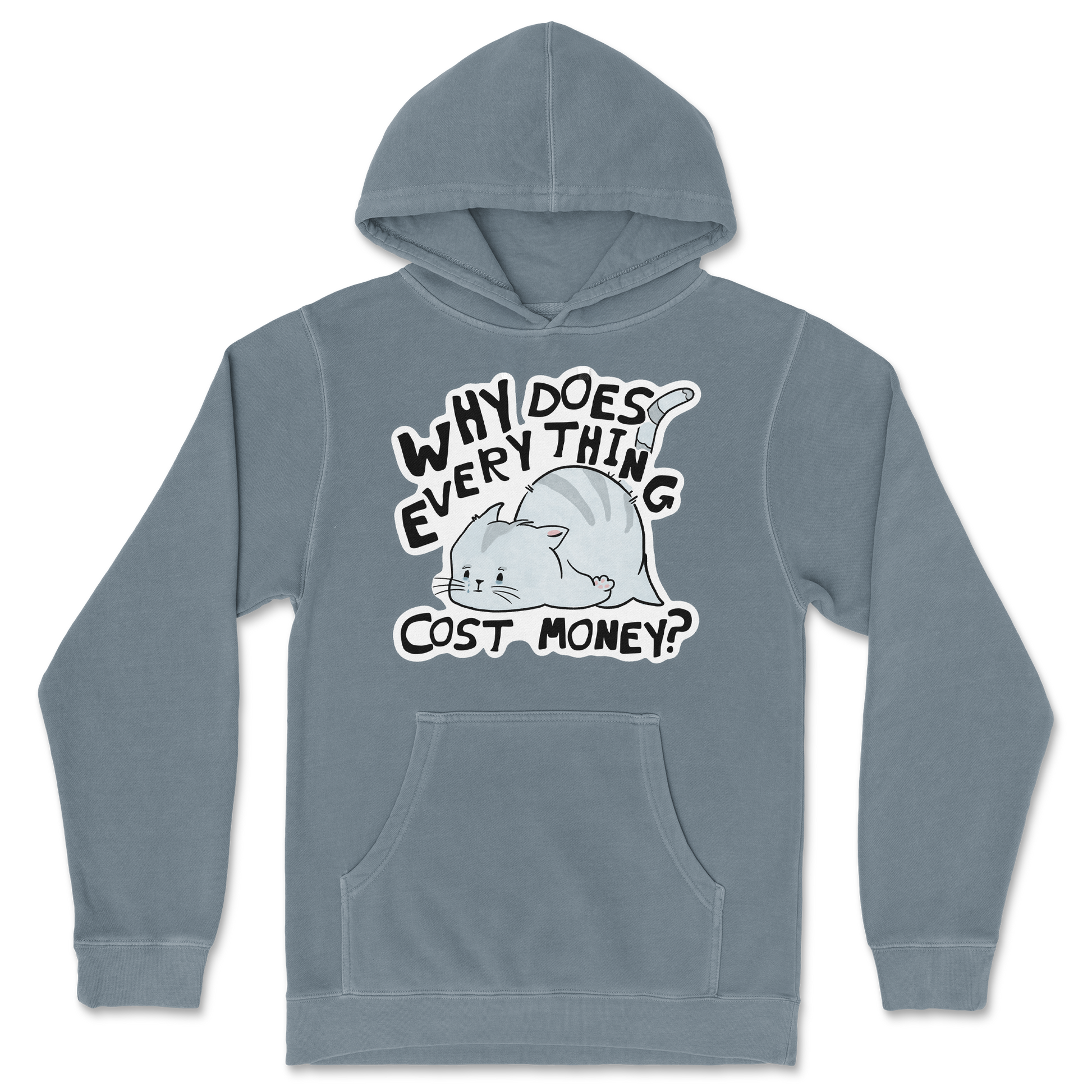 Independent Clothing Co. Hoodie Broke Cat in Blue Magic