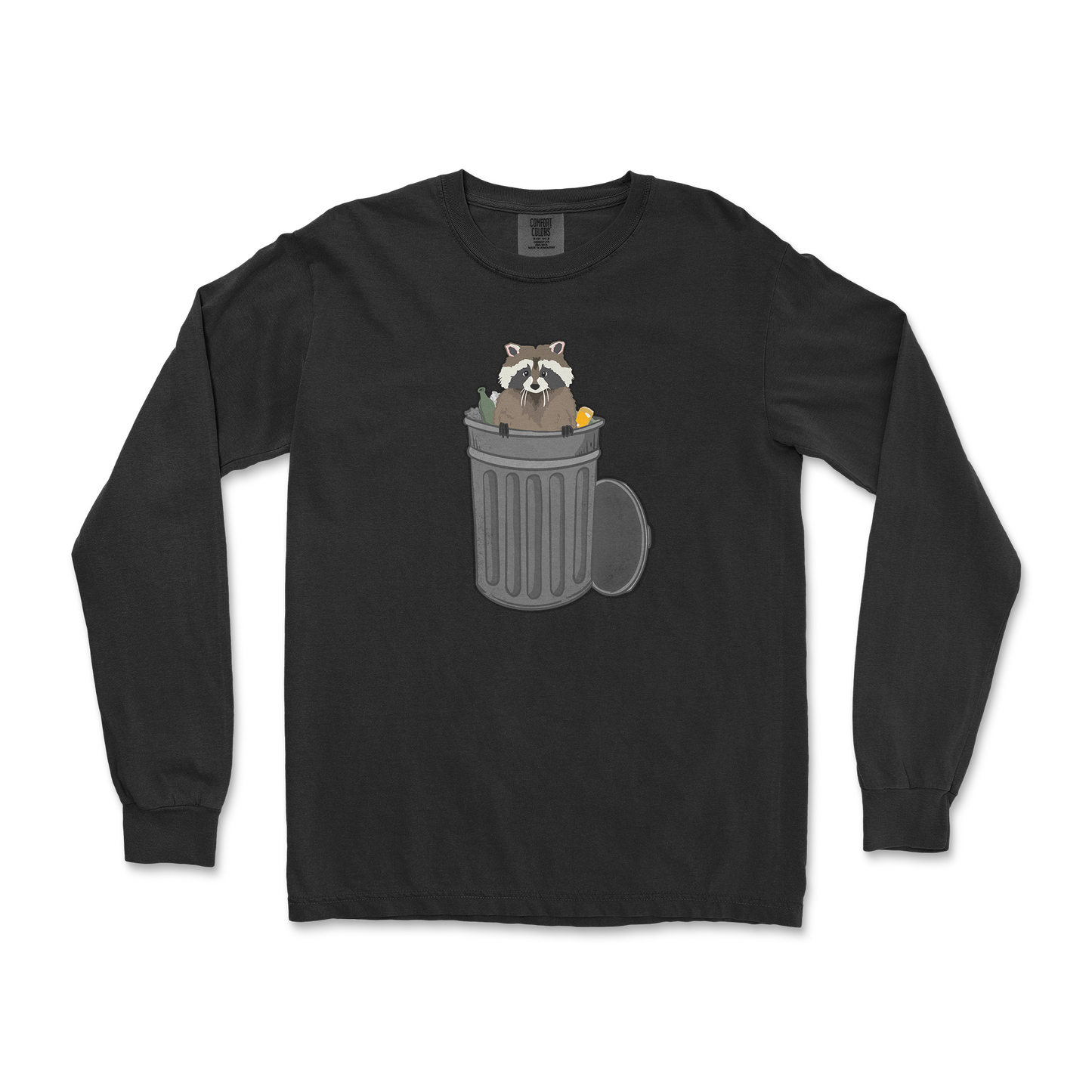 Comfort Colors Long Sleeve Trash Panda Enthusiast in Black
