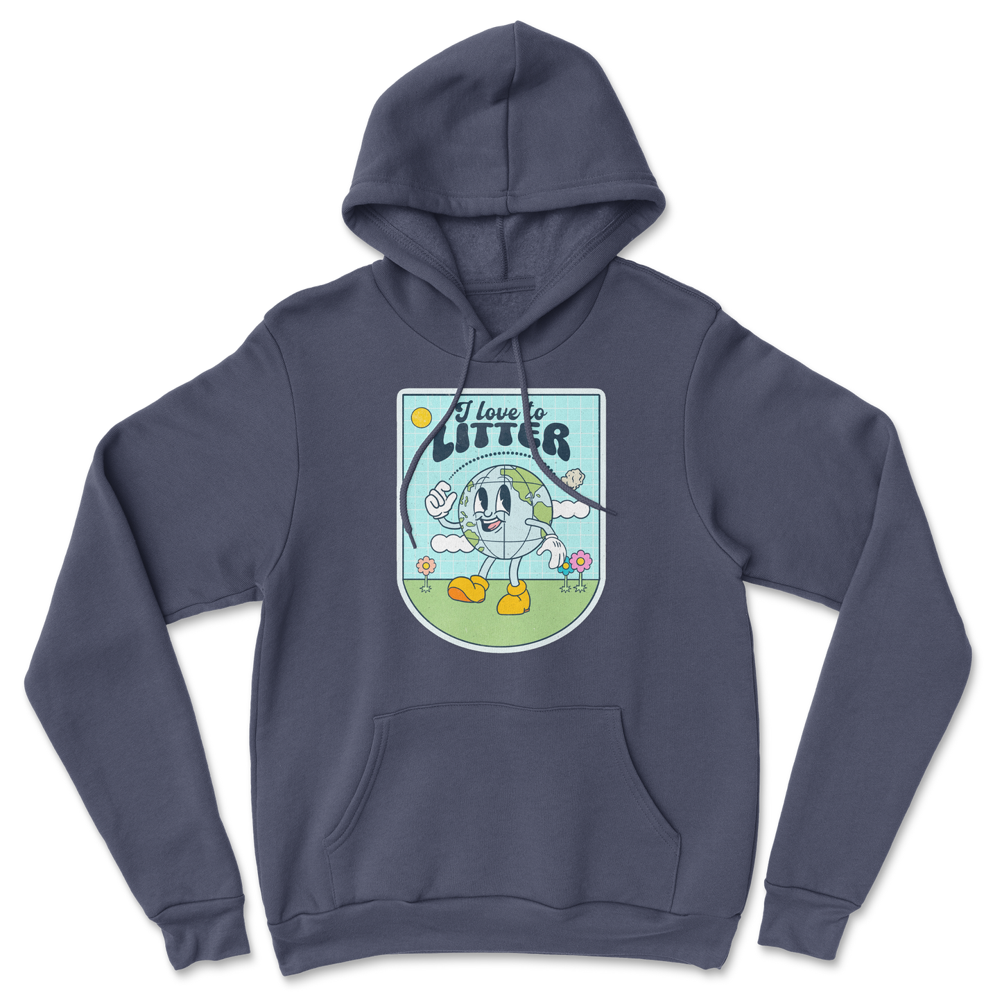 Heavy Blend Hoodie Earth Day in Navy