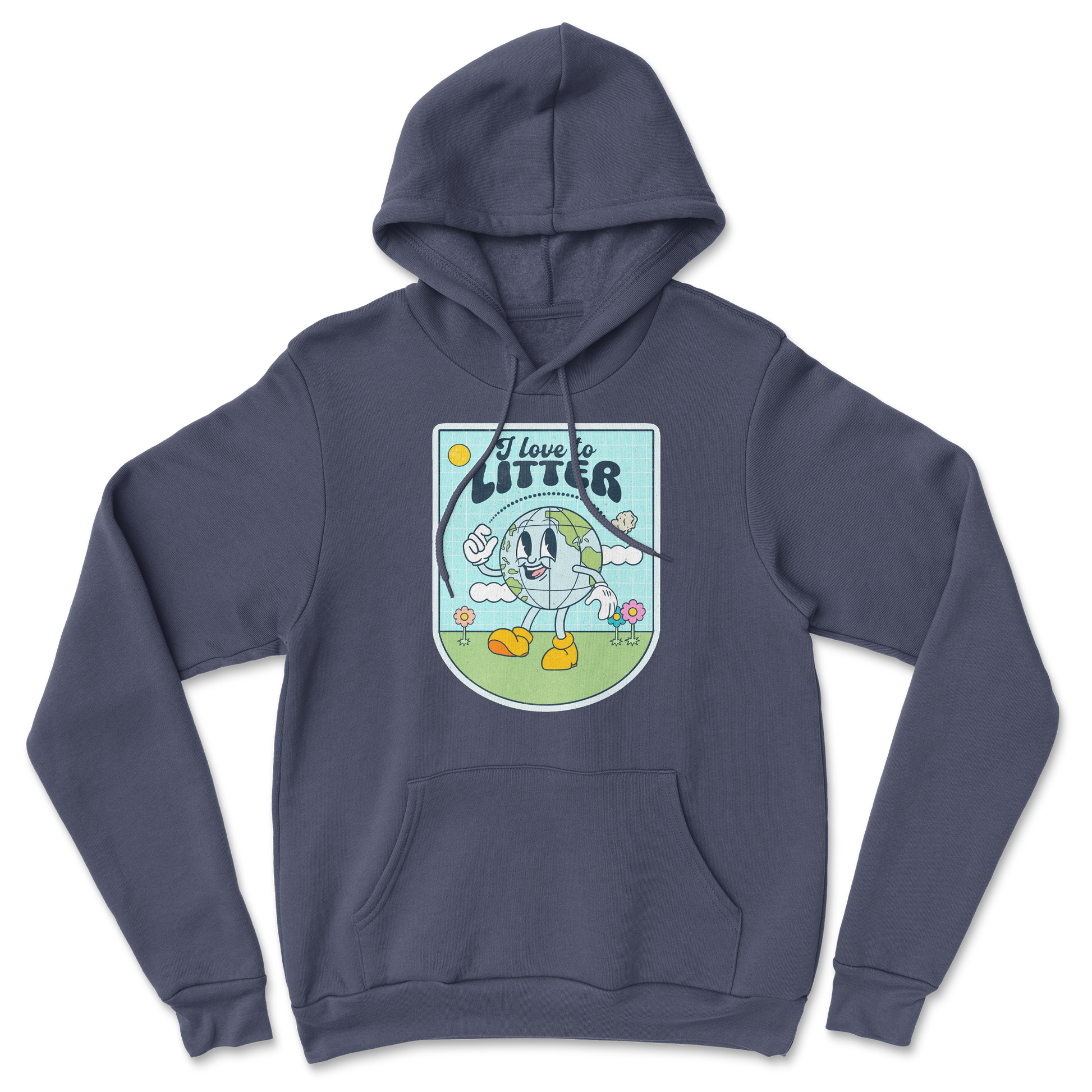 Heavy Blend Hoodie Earth Day in Navy